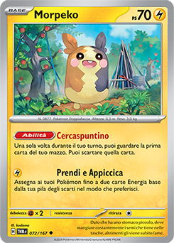 72/167-TWM-Morpeko 	-	non comune	-	Near-mint	-	crepuscolo mascherato	-	ita	-