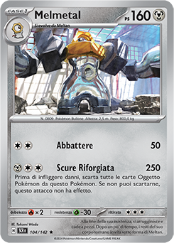 104/142-SCR-Melmetal 	-	rara h	-	Near-mint	-	corona astrale	-	ita	-	holo