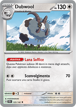 125/142-SCR-Dubwool 	-	non comune	-	Near-mint	-	corona astrale	-	ita	-