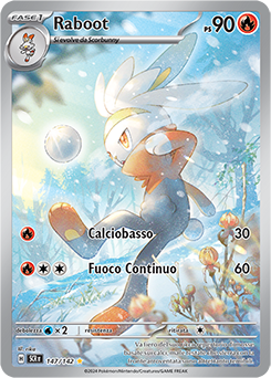 147/142-Raboot 	-	rara illustrazione	-	Near-mint	-	corona astrale	-	ita	-	special