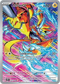 151/142-SCR-Zeraora 	-	rara illustrazione	-	Near-mint	-	corona astrale	-	ita	-	special