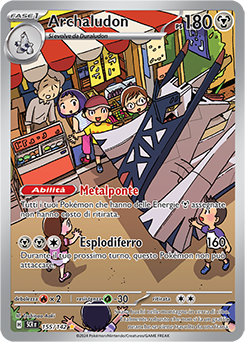 155/142-Archaludon 	-	rara illustrazione	-	Near-mint	-	corona astrale	-	ita	-	special