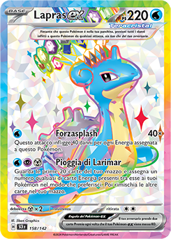 158/142-Lapras-ex 	-	ultra rara	-	Near-mint	-	corona astrale	-	ita	-	full art