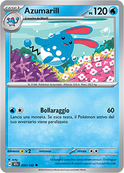 34/142-SCR-Azumarill 	-	non comune	-	Near-mint	-	corona astrale	-	ita	-
