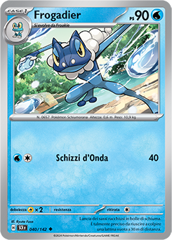 40/142-SCR-Frogadier 	-	non comune	-	Near-mint	-	corona astrale	-	ita	-