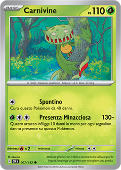7/142-SCR-Carnivine 	-	comune	-	Near-mint	-	corona astrale	-	ita	-