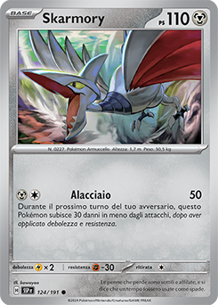 124/191-SSP-Skarmory 	-	comune	-	Near-mint	-	scintille folgoranti	-	ita	-