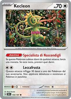 150/191-SSP-Kecleon 	-	comune	-	Near-mint	-	scintille folgoranti	-	ita