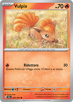 016/191-SSP-Vulpix 	-	comune	-	Near-mint	-	scintille folgoranti	-	ita	-	reverse