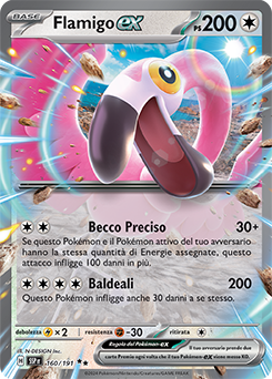 160/191-SSP-Flamigo-ex 	-	doppia rara	-	Near-mint	-	scintille folgoranti	-	ita	-	special