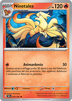 017/191-SSP-Ninetales 	-	non comune	-	Near-mint	-	scintille folgoranti	-	ita	-