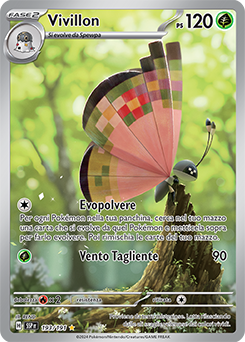 Vivillon 	-	rara illustrazione	-	Near-mint	-	scintille folgoranti	-	ita	-	special