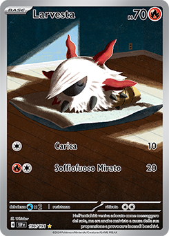 Larvesta 	-	rara illustrazione	-	Near-mint	-	scintille folgoranti	-	ita	-	special