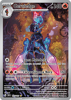 Ceruledge 	-	rara illustrazione	-	Near-mint	-	scintille folgoranti	-	ita	-	special