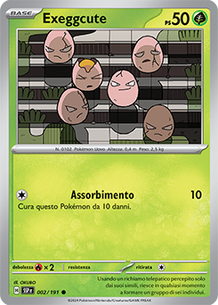 002/191-SSP-Exeggcute 	-	comune	-	Near-mint	-	scintille folgoranti	-	ita	-