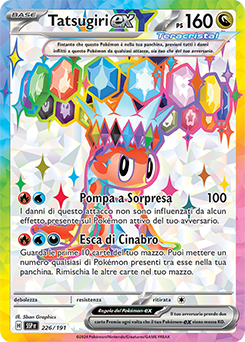 226/191-SSP-Tatsugiri-ex 		ultra rara	-	Near-mint	-	scintille folgoranti	-	ita	-	full art