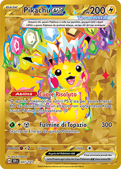 Pikachu-ex 		iper rara		Near-mint	-	scintille folgoranti	-	ita	-	gold