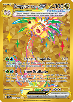 Exeggutor di Alola-ex 		iper rara		Near-mint	-	scintille folgoranti	-	ita	-	gold