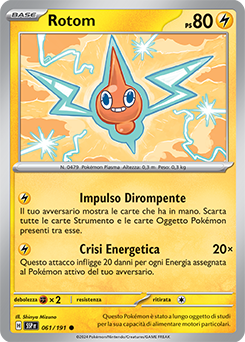 061/191-SSP-Rotom 	-	comune	-	Near-mint	-	scintille folgoranti	-	ita	-