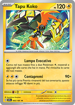 065/191-SSP-Tapu Koko 	-	rara h	-	Near-mint	-	scintille folgoranti	-	ita	-	holo