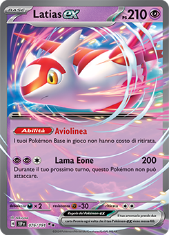 076/191-SSP-Latias-ex 	-	doppia rara	-	Near-mint	-	scintille folgoranti	-	ita	-	special