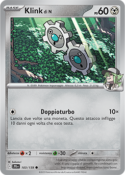 103/159-JTG-Klink di N 	-	comune	-	Near-mint	-	avventure insieme	-	ita	-	reverse