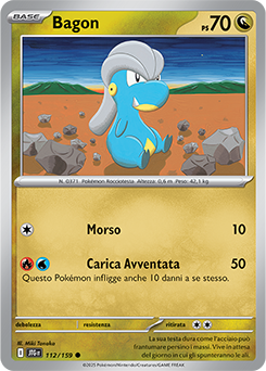 112/159-JTG-Bagon 	-	comune	-	Near-mint	-	avventure insieme	-	ita	-