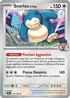 117/159-JTG-Snorlax di Hop 	-	rara h	-	Near-mint	-	avventure insieme	-	ita	-	reverse