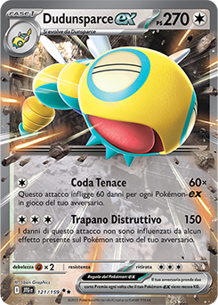 121/159-JTG-Dudunsparce-ex 	-	doppia rara	-	Near-mint	-	avventure insieme	-	ita	-	special