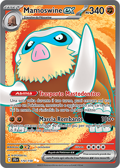 174/159-JTG-Mamoswine-ex 	-	ultra rara	-	Near-mint	-	avventure insieme	-	ita	-	full art