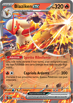 24/159-JTG-Blaziken-ex 	-	doppia rara	-	Near-mint	-	avventure insieme	-	ita	-	special