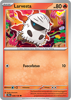 28/159-JTG-Larvesta 	-	comune	-	Near-mint	-	avventure insieme	-	ita	-