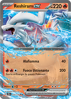 30/159-JTG-Reshiram-ex 	-	doppia rara	-	Near-mint	-	avventure insieme	-	ita	-	special