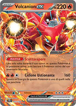 31/159-JTG-Volcanion-ex 	-	doppia rara	-	Near-mint	-	avventure insieme	-	ita	-	special