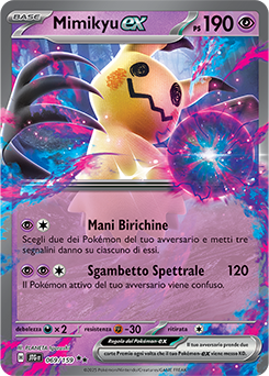 69/159-JTG-Mimikyu-ex 	-	doppia rara	-	Near-mint	-	avventure insieme	-	ita	-	special