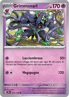 73/159-JTG-Grimmsnarl 	-	non comune	-	Near-mint	-	avventure insieme	-	ita	-