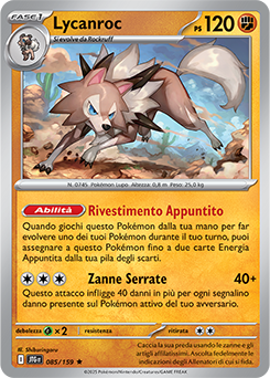 85/159-JTG-Lycanroc 	-	rara h	-	Near-mint	-	avventure insieme	-	ita	-	holo