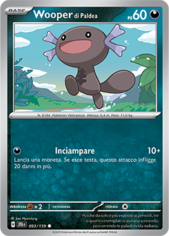 93/159-JTG-Wooper di Paldea 	-	comune	-	Near-mint	-	avventure insieme	-	ita	-	reverse