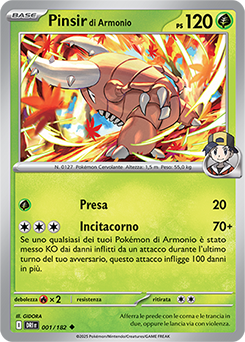 1/182-DRI-Pinsir di Armonio 	-	non comune	-	Near-mint	-	rivali predestinati	-	ita	-