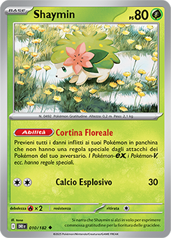 10/182-DRI-Shaymin 	-	non comune	-	Near-mint	-	rivali predestinati	-	ita	-