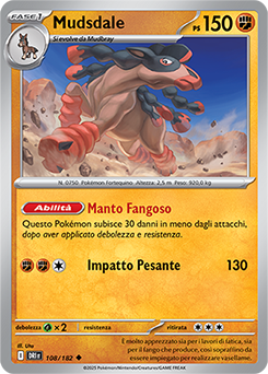 108/182-DRI-Mudsdale 	-	non comune	-	Near-mint	-	rivali predestinati	-	ita	-