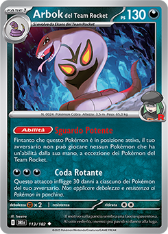 113/182-DRI-Arbok del Team Rocket 	-	non comune	-	Near-mint	-	rivali predestinati	-	ita