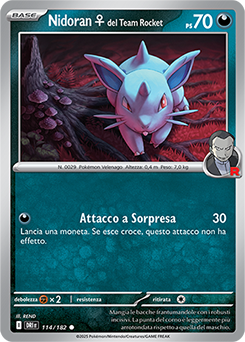 114/182-DRI-Nidoran♀del Team Rocket 	-	comune	-	Near-mint	-	rivali predestinati	-	ita	-	reverse