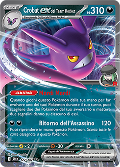 122/182-DRI-Crobat-ex del Team Rocket 	-	doppia rara	-	Near-mint	-	rivali predestinati	-	ita	-	special
