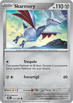 141/182-DRI-Skarmory 	-	comune	-	Near-mint	-	rivali predestinati	-	ita	-