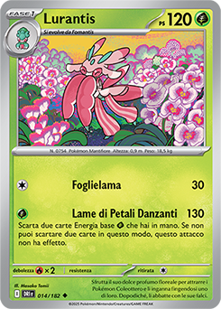 14/182-DRI-Lurantis 	-	non comune	-	Near-mint	-	rivali predestinati	-	ita	-