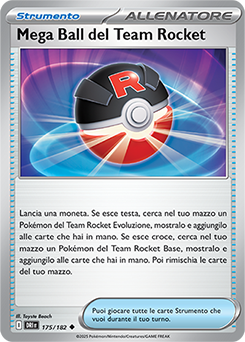 175/182-DRI-Mega Ball del Team Rocket 	-	non comune	-	Near-mint	-	rivali predestinati	-	ita	-	reverse