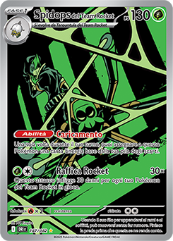 Spidops del Team Rocket 	-	rara illustrazione	-	Near-mint	-	rivali predestinati	-	ita	-	special