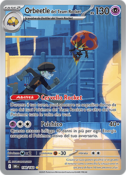 Orbeetle del Team Rocket 	-	rara illustrazione	-	Near-mint	-	rivali predestinati	-	ita	-	special