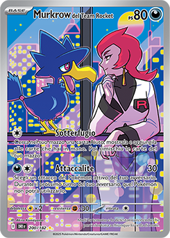 Murkrow del Team Rocket 	-	rara illustrazione	-	Near-mint	-	rivali predestinati	-	ita	-	special